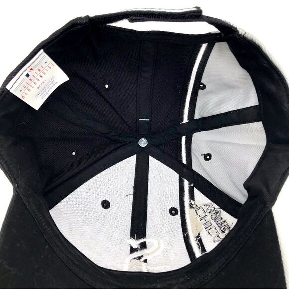 Chicago White Six Black Gray Genuine Merchandise Cotton Ball Cap NEW with Tag - Picture 6 of 10